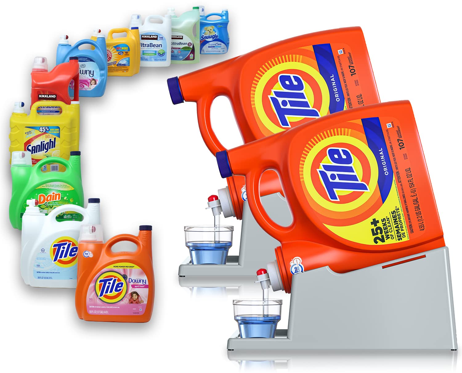 Laundry Detergent Holder & Organizer Stand