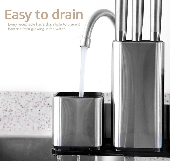 Multi-Use Kitchen Holder- Organize Utensils & Save Counter Space