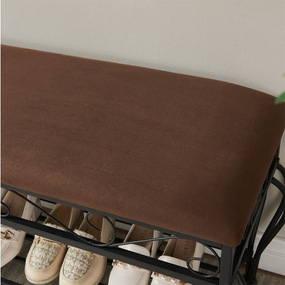 Entryway Storage Bench with Armrests