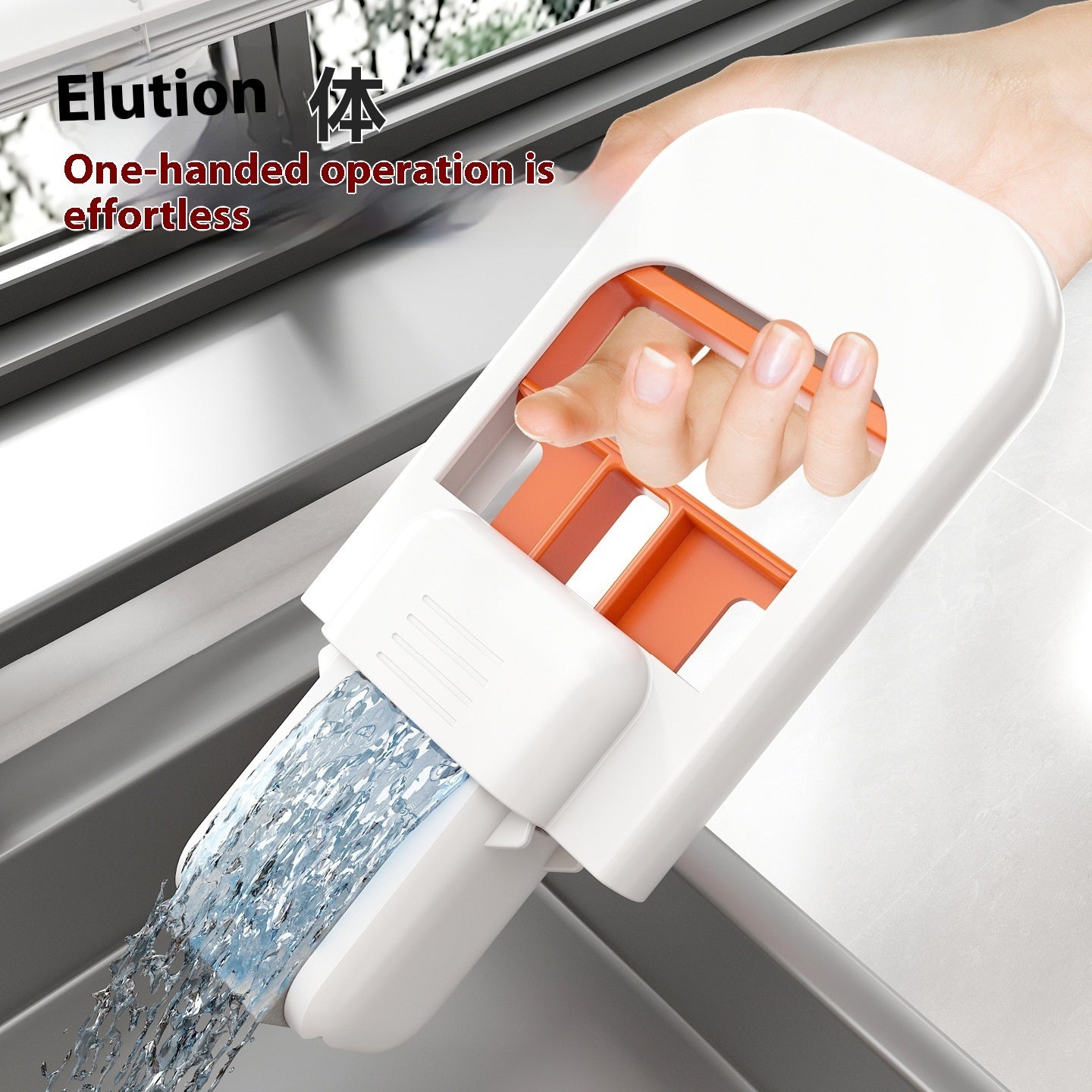 Portable Handheld Mop- Easy Cleaning For Kitchen, Bathroom & Car